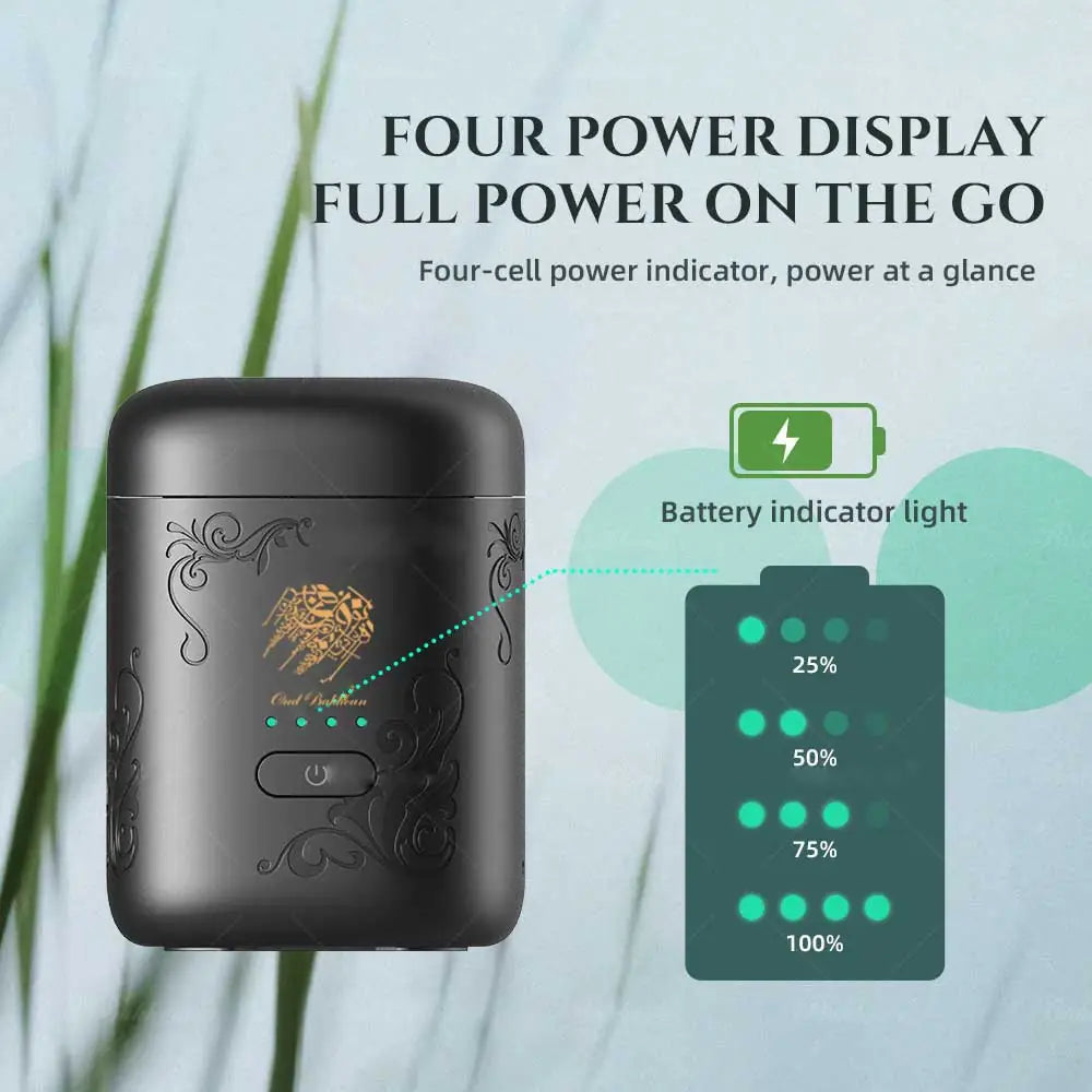 مبخرة إلكترونية محمولة مصغّرة مع مؤشر LED - X029